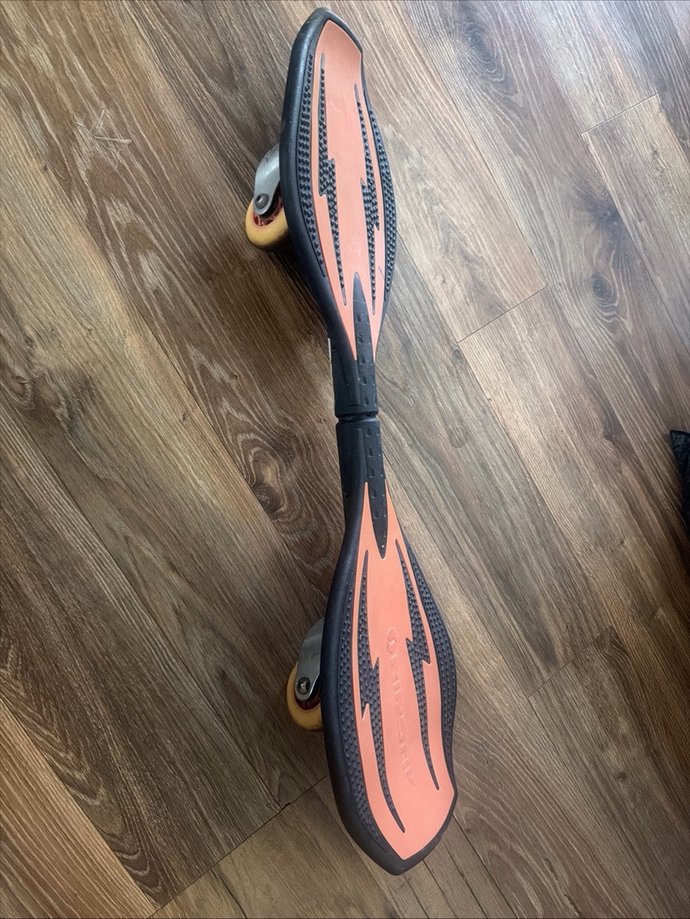 Wave Caster Two-Wheel Cruiser Skateboard - Black and Orange